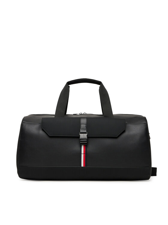 Tommy Hilfiger Brīvdienu soma Tommy Hilfiger Th Foundation Duffle AM0AM13481 Melns