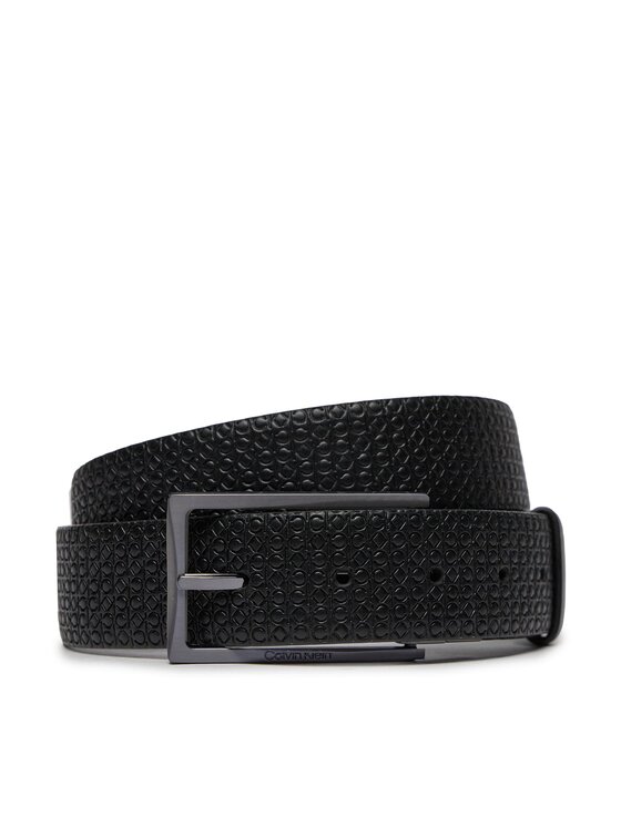 Calvin Klein Pasek Męski Calvin Klein Adj/Rev Slim Frame Mono 35Mm K50K511355 Czarny