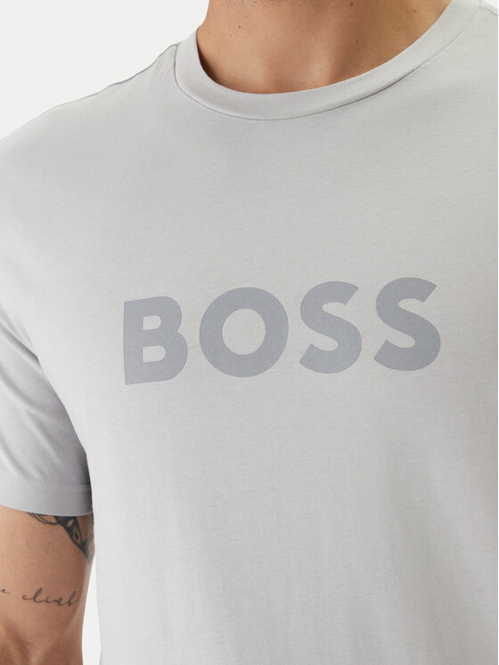 BOSS BOSS Camiseta 50491706 Gris Regular Fit