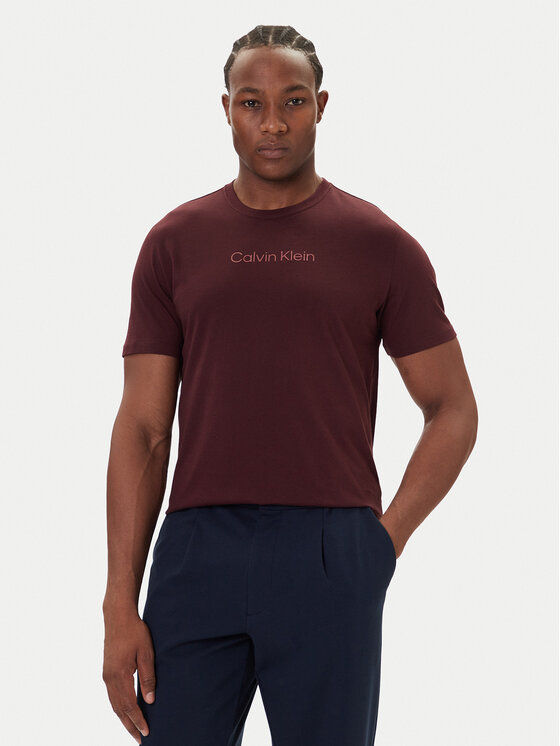 Calvin Klein Calvin Klein Camiseta Logo 30s LV04LD230G Guinda/burdeos Relaxed Fit