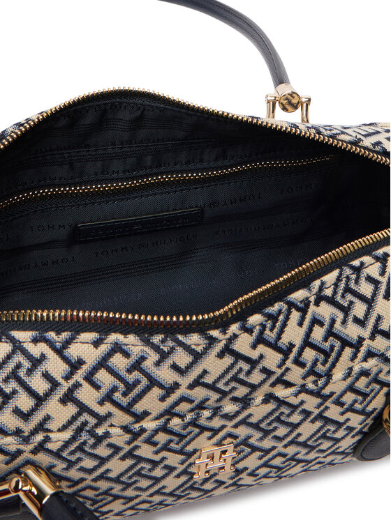 Tommy Hilfiger Geantă Tommy Hilfiger Th Grace Shoulder Bag Jacquard AW0AW18752 Albastru