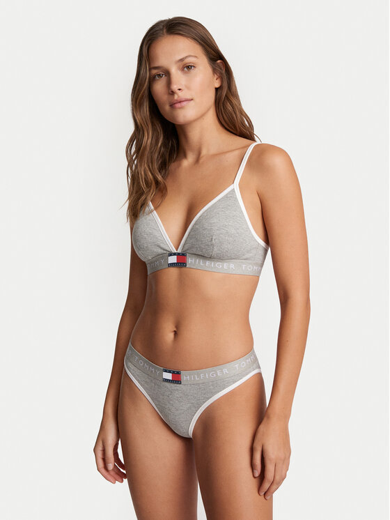 Tommy Hilfiger Tommy Hilfiger Bralette UW0UW06271 Gris claro