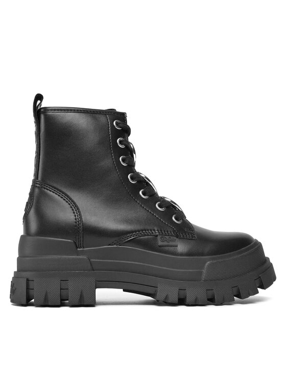 Trapery Buffalo Aspha Rld Heart 1622308 Czarny | Eobuwie.com.pl