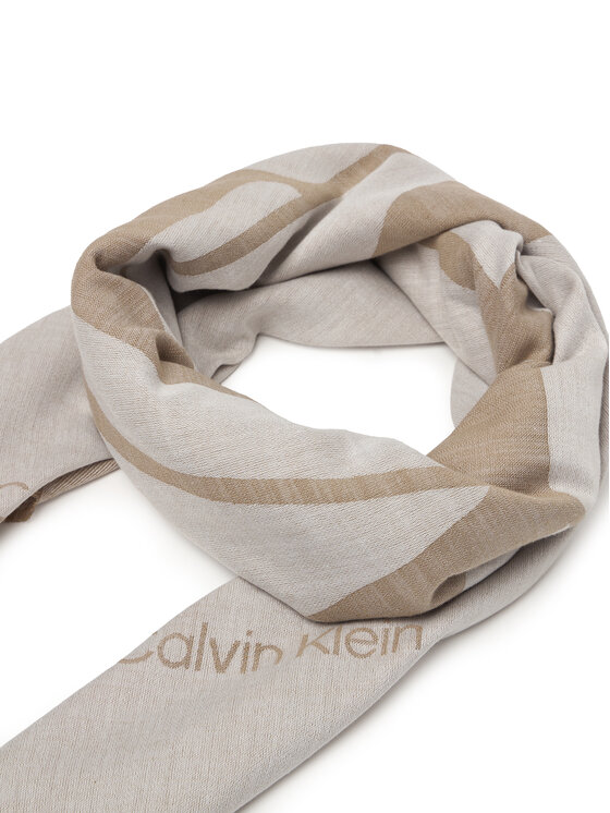 Calvin Klein Fular Calvin Klein Calvin Chambray Square Scarf LV04F8085G Beis