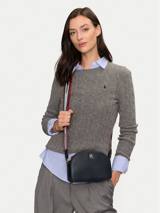 Tommy Hilfiger Geantă Tommy Hilfiger Fresh Camera Bag Corp AW0AW16682 Bleumarin
