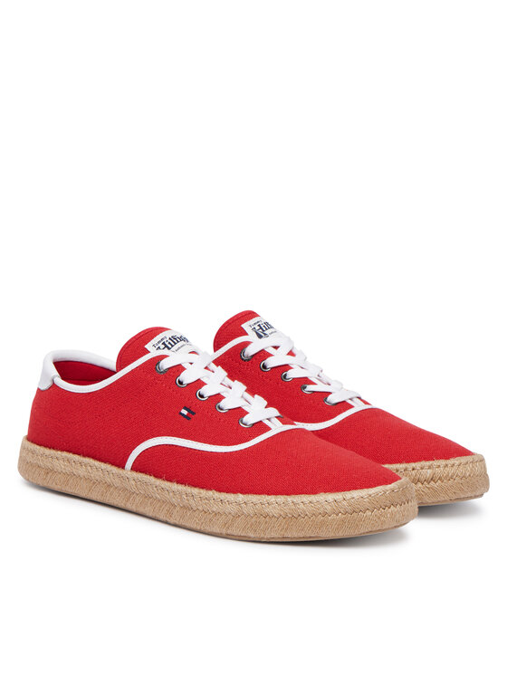 Tommy Hilfiger Espadrillas Tommy Hilfiger Th Hi Vulc Core Jutte Canvas FM0FM05872 Rosso