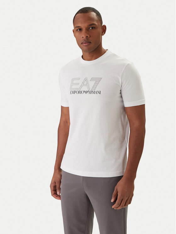EA7 Emporio Armani EA7 Emporio Armani Camiseta 7M001307 AF10375 Blanco Regular Fit