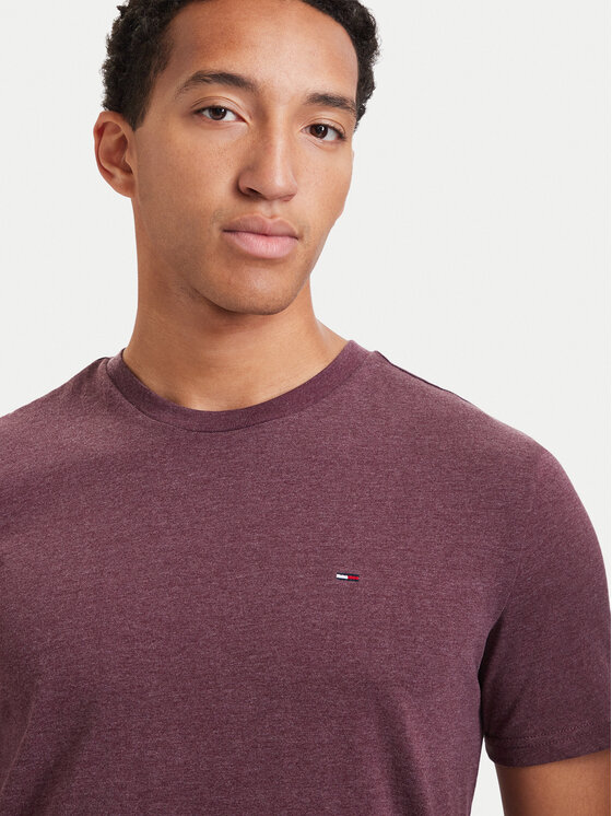 Tommy Jeans Tommy Jeans Camiseta Jaspe DM0DM20363 Violeta Slim Fit