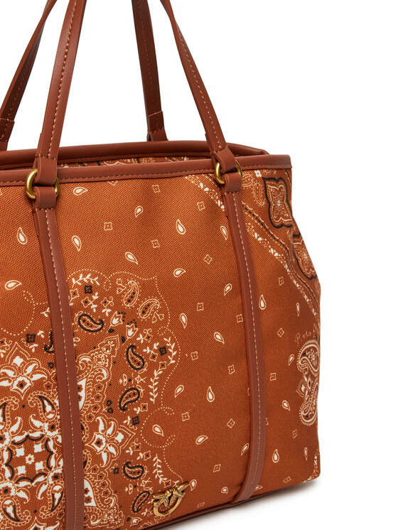 PINKO Kabelka PINKO Shopper Classic PE 25 PLTT 104899 A2AS Hnedá