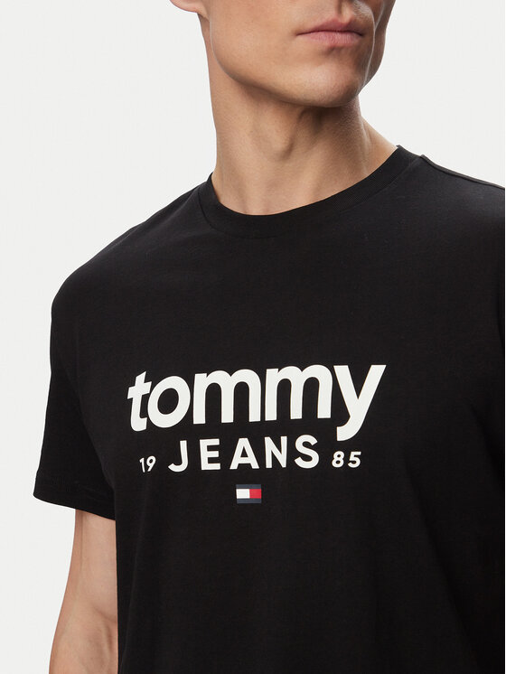 Tommy Jeans Tommy Jeans Camiseta Graphic DM0DM23376 Negro Slim Fit