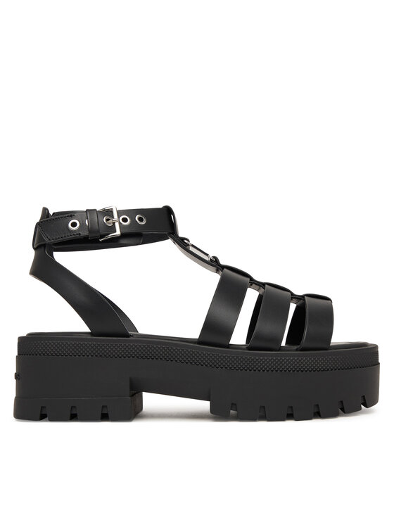 Tommy Jeans Szandál Tommy Jeans Tjw Fisherman Leather Max Sandal EN0EN02943 Fekete