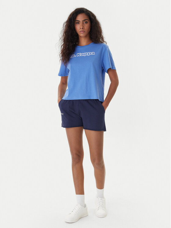 Kappa Kappa Camiseta Frega 351M1KW Turquesa Regular Fit