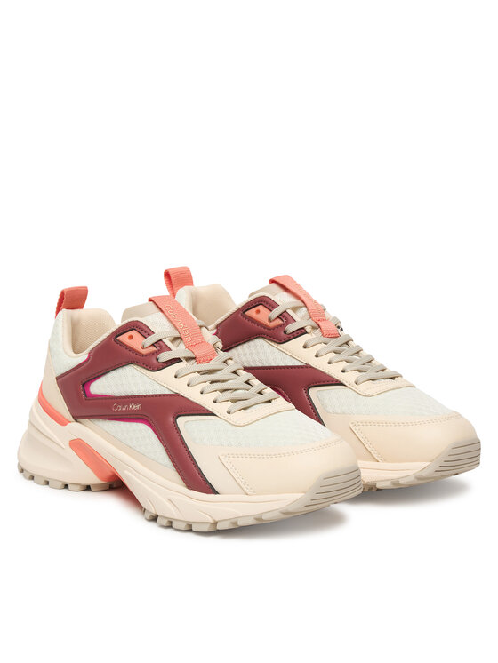 Calvin Klein Sneakers Calvin Klein Hike Run Ckstripe Mesh HW0HW03002 Bej deschis