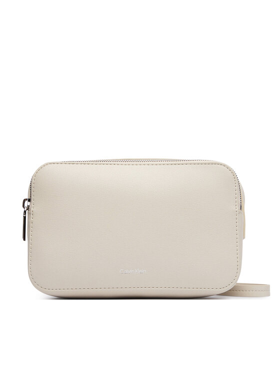 Calvin Klein Geantă Calvin Klein Foil Logo Elongated Camera Bag LV04F3276G Crem