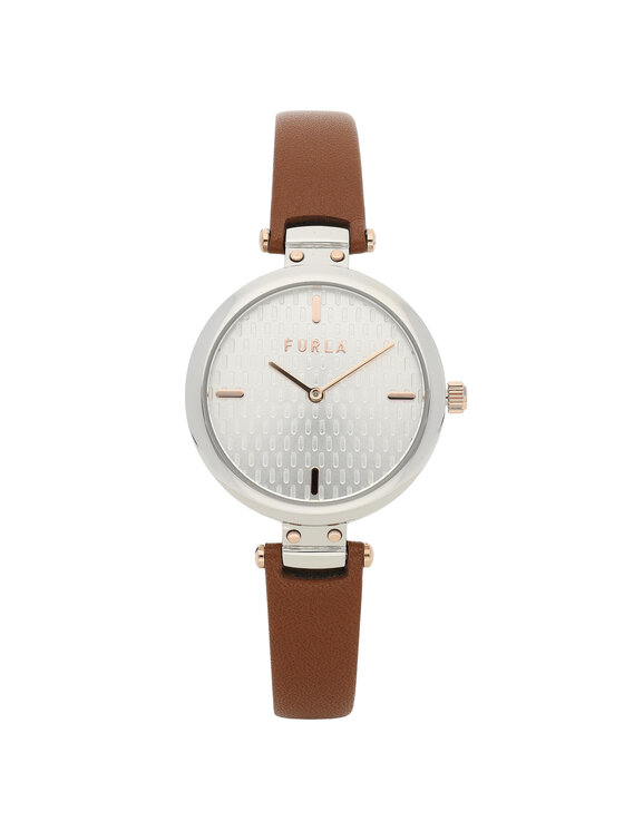 Furla Hodinky Furla New Pin WW00018-VIT000-03B00-1-003-20-CN-W Hnedá