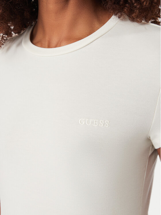 Guess Guess T-shirt V6YI24 K4787 Crema Slim Fit