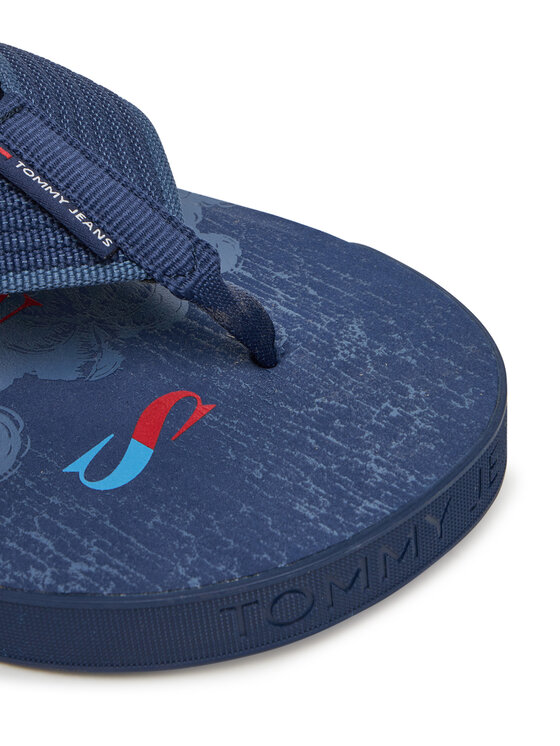 Tommy Jeans Джапанки Tommy Jeans Tjm Elevated Beach Sandal EM0EM01561 Син