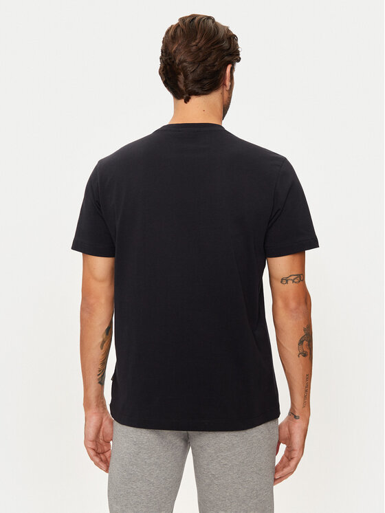 Napapijri Napapijri Majica S-box Logo NP0A4I3L Črna Regular Fit