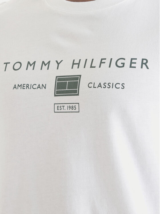 Tommy Hilfiger Tommy Hilfiger Camiseta Brand Love MW0MW42365 Blanco Regular Fit