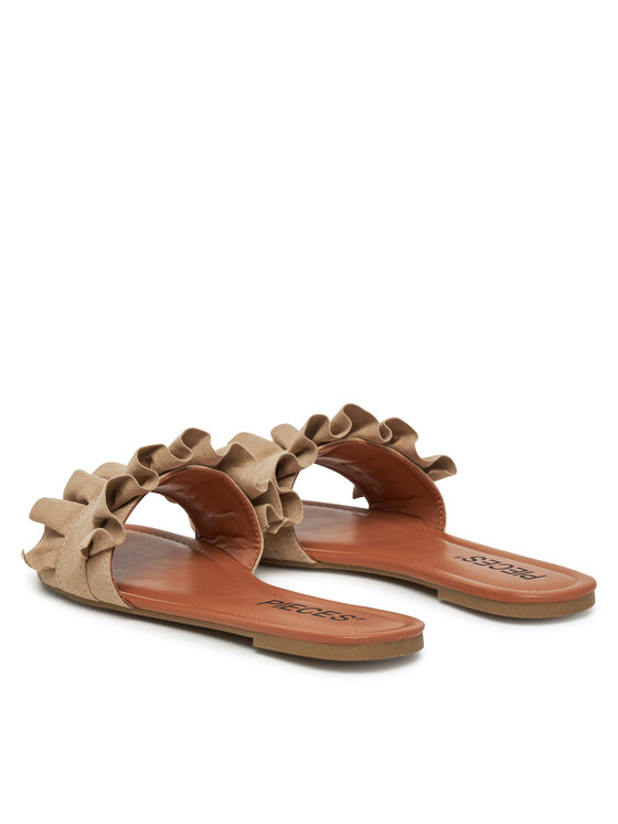 Pieces Šľapky Pieces Nola 17101699 Béžová