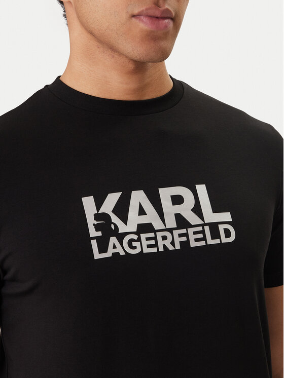 KARL LAGERFELD KARL LAGERFELD Camiseta 755780 500235 Negro Regular Fit