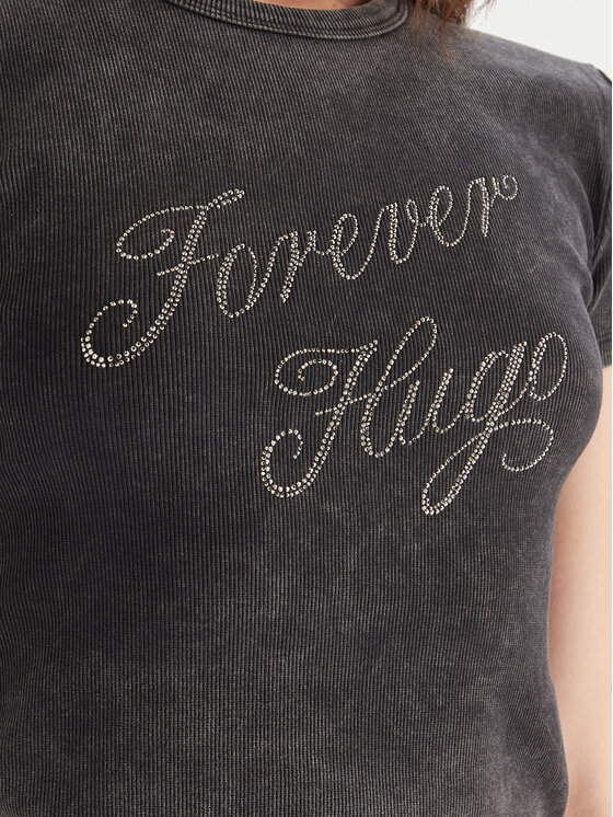 HUGO HUGO Camiseta Dever 50546936 Negro Slim Fit