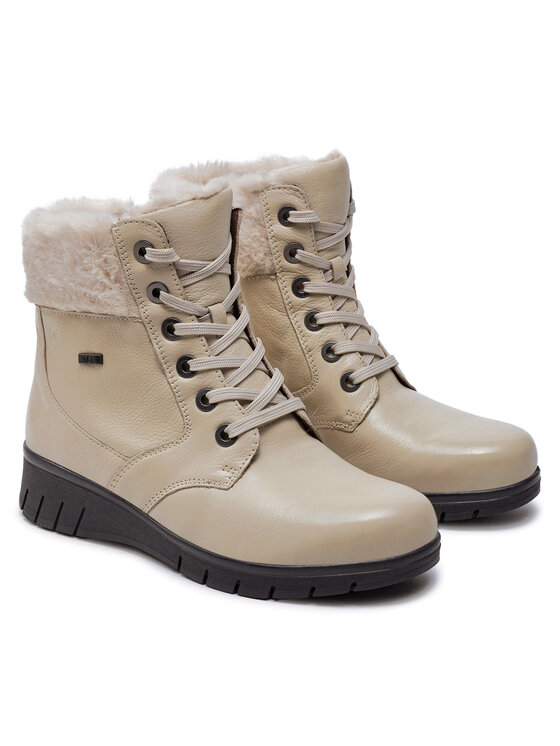 Caprice Botines planos Caprice 9-26209-43 Écru