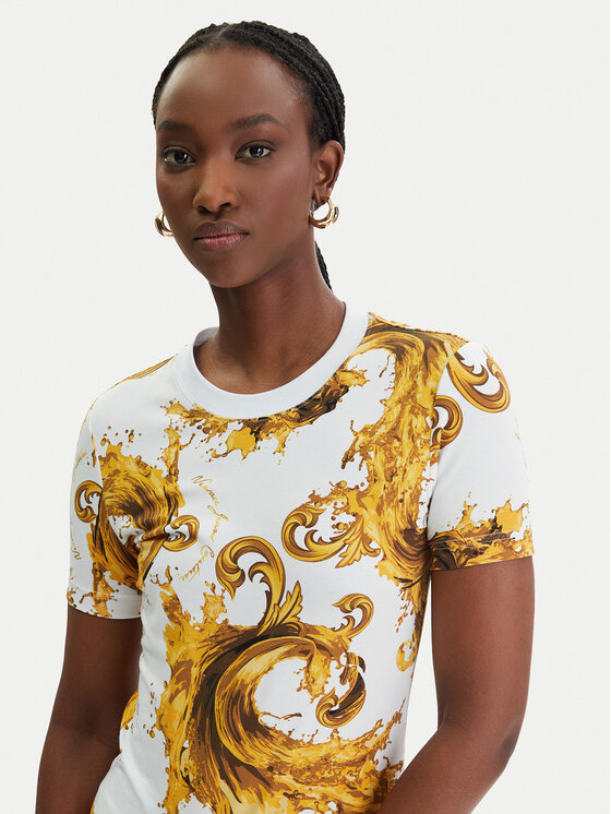Versace Jeans Couture Versace Jeans Couture Camiseta 80HAH608 JS553 Blanco Regular Fit