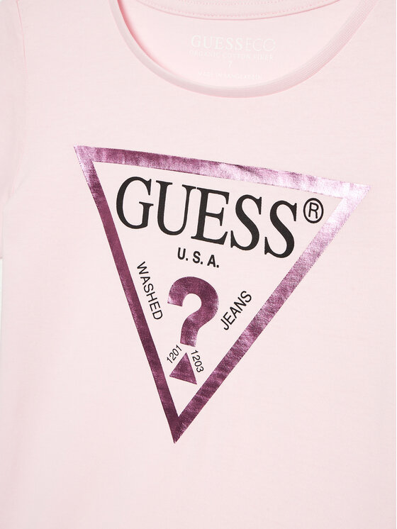 Guess Guess Футболка J73I56K 8HM0 Рожевий Regular Fit