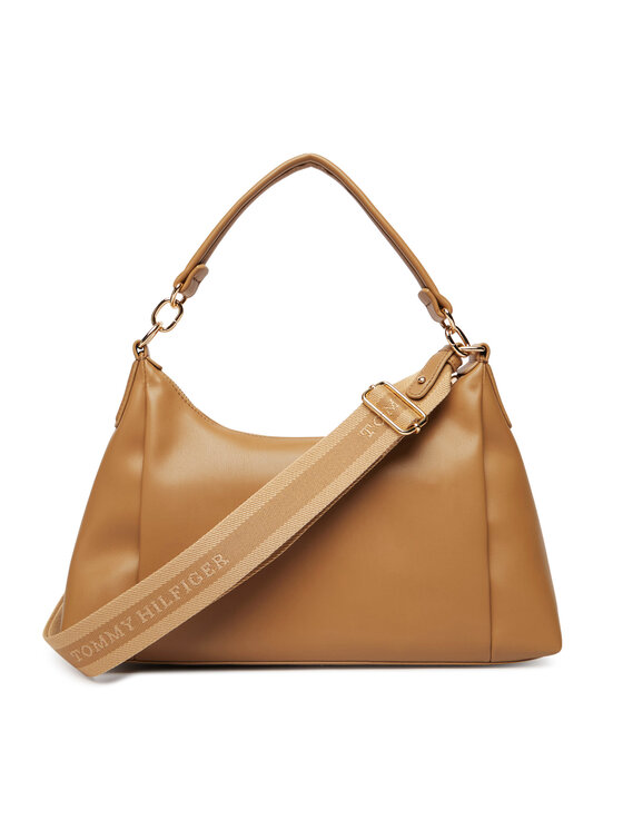 Tommy Hilfiger Torbica Tommy Hilfiger Th Essential Shoulder Bag AW0AW18373 Smeđa