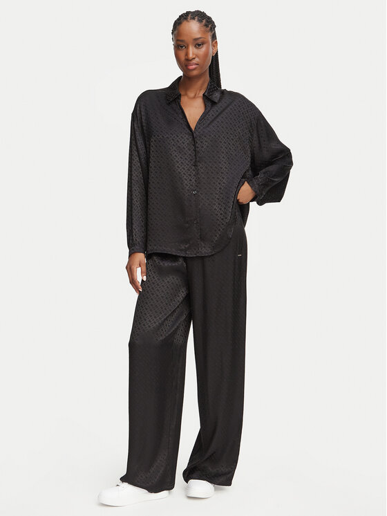 BOSS BOSS Pantalones de pijama 50570988 Negro Relaxed Fit
