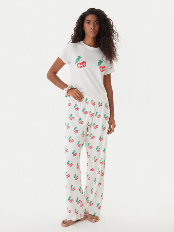 Juicy Couture Juicy Couture Pijama JCLPJ225515 Écru Regular Fit