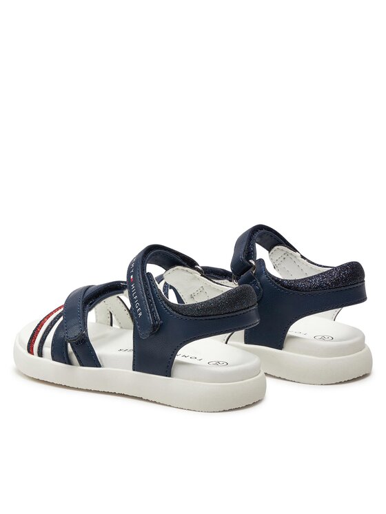 Tommy Hilfiger Sandale Tommy Hilfiger Strippes Velcro Sanadal T1A2-33234-0326 S Bleumarin