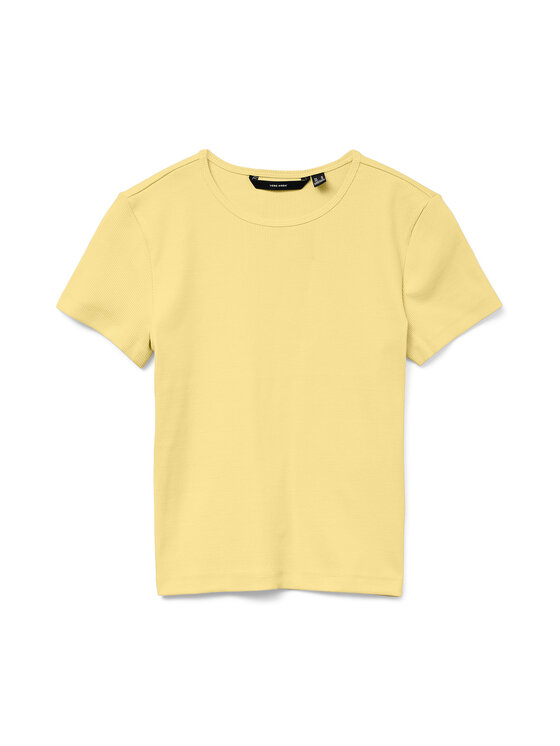 Vero Moda Vero Moda Camiseta Chloe 10306894 Amarillo claro Tight Fit