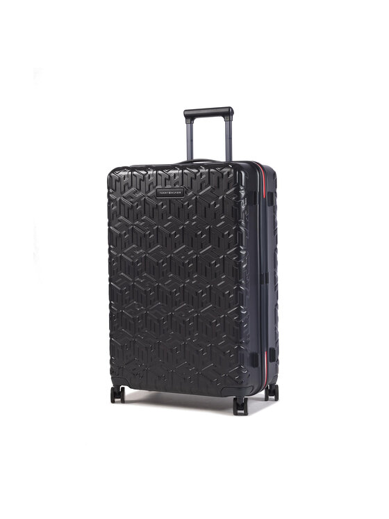 Tommy Hilfiger Walizka duża Tommy Hilfiger Monogram Case 28 AU0AU01065 Granatowy