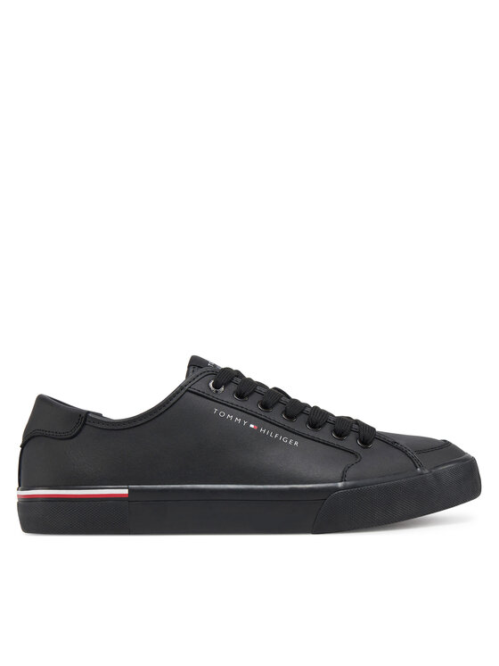 Tommy Hilfiger Sneakers Tommy Hilfiger Core Corporate Vulc Leather FM0FM05399 Nero
