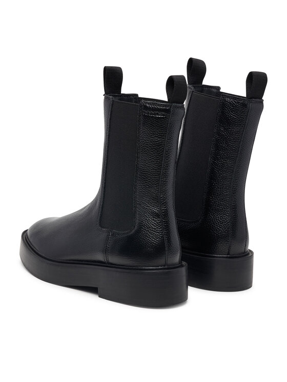 Calvin Klein Kotníková obuv s elastickým prvkem Calvin Klein Conc Welt Chelsea Boot Lth HW0HW03208 Černá