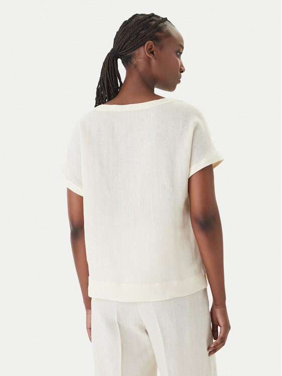 Marella Marella Camiseta Emme by Marella Geyser 2615111132 Crema Regular Fit