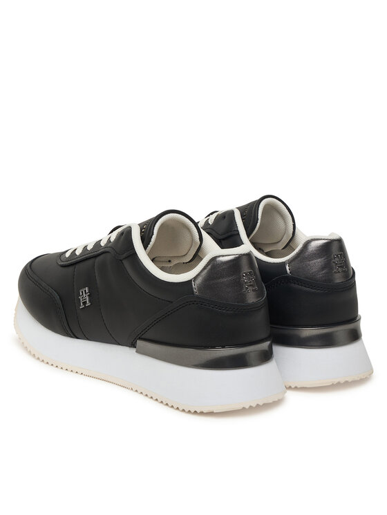 Tommy Hilfiger Laisvalaikio batai Tommy Hilfiger Chic Fashion Runner FW0FW08695 Juoda