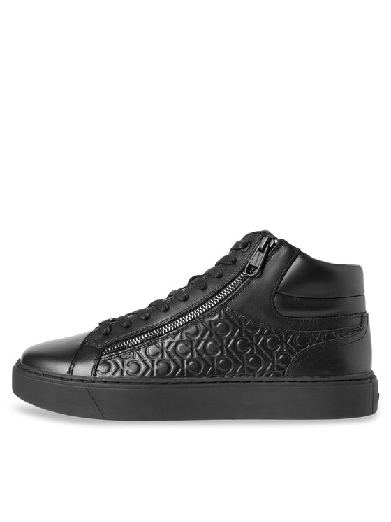Calvin Klein Zapatillas Calvin Klein High Top Lace Up W/Zip Mono HM0HM01180 Negro