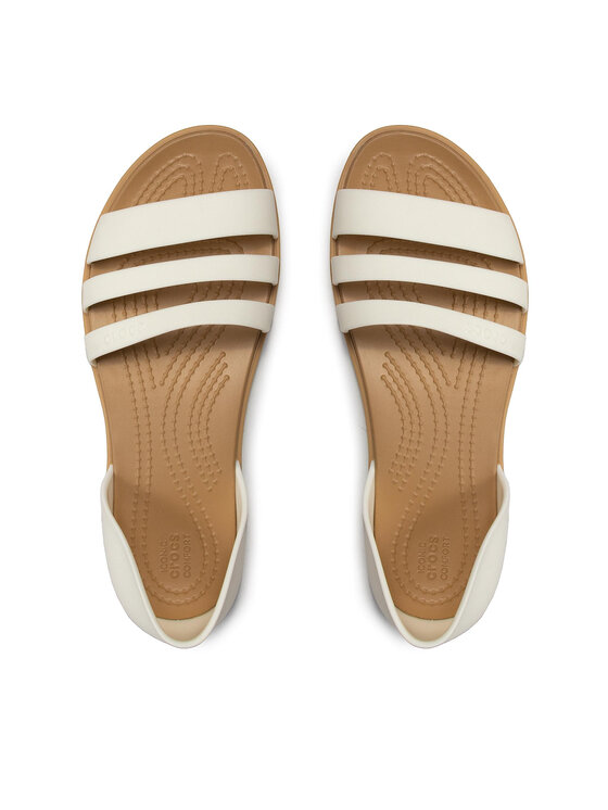 Crocs Босоніжки Crocs Tulum Open Flat W 206109 Білий