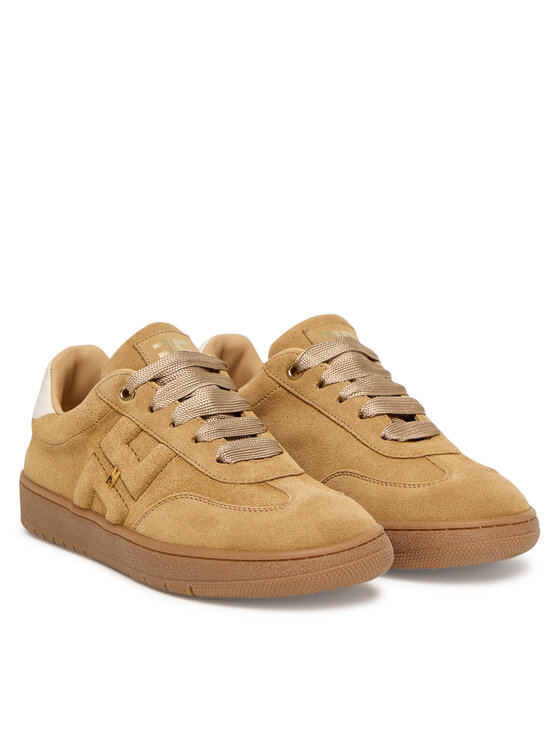 Elisabetta Franchi Сникърси Elisabetta Franchi Low Cut Lace Up F4A9-E0340-0071 D Бежов