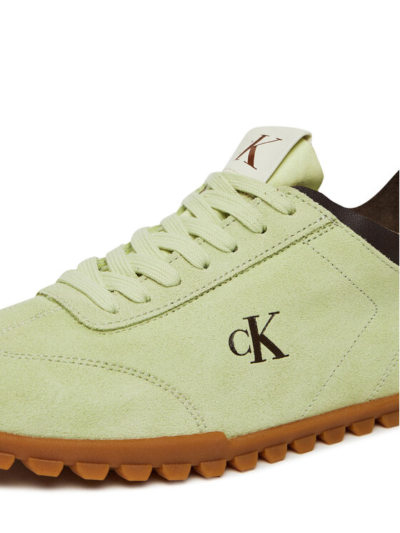 Calvin Klein Jeans Laisvalaikio batai Calvin Klein Jeans Low Profile Runner Mg Sue YW0YW01898 Žalia