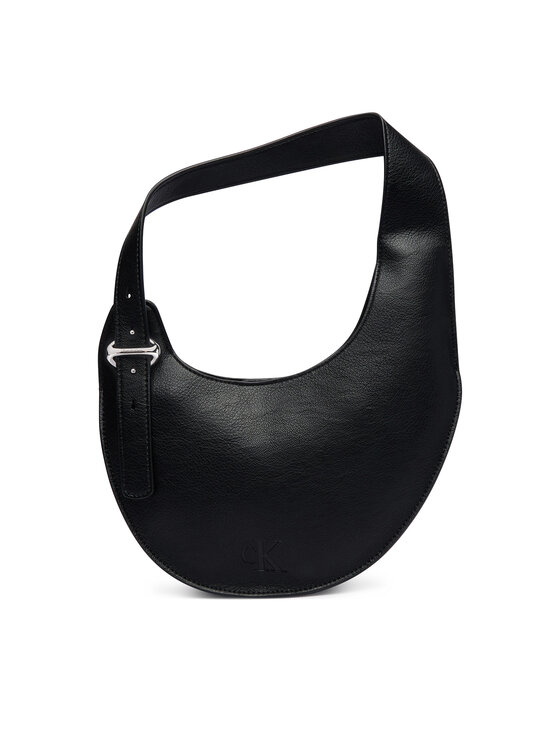 Calvin Klein Torbica Calvin Klein Asym Buckle Shoulder Bag LV04F3872G Crna