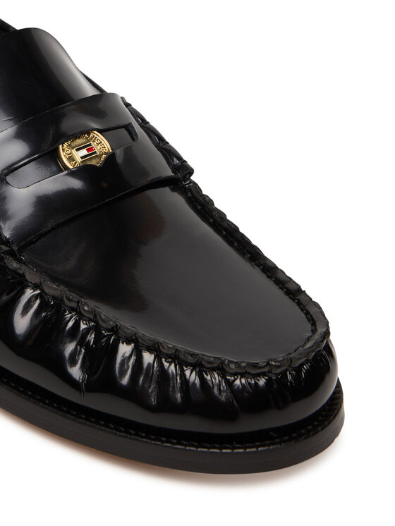 Tommy Hilfiger Mokaszin Tommy Hilfiger Hilfiger Penny Abrasivato FW0FW09257 Fekete