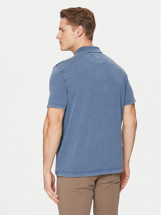 Guess Guess Поло M5RP10 KCMY0 Cиній Regular Fit