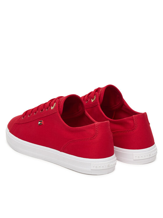 Tommy Hilfiger Zapatillas Tommy Hilfiger Th Foxing Sneaker Canvas FW0FW09170 Rojo