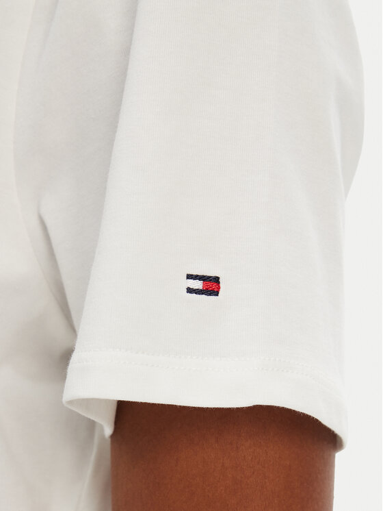 Tommy Hilfiger Tommy Hilfiger T-shirt 1985 WW0WW37877 Bianco Regular Fit