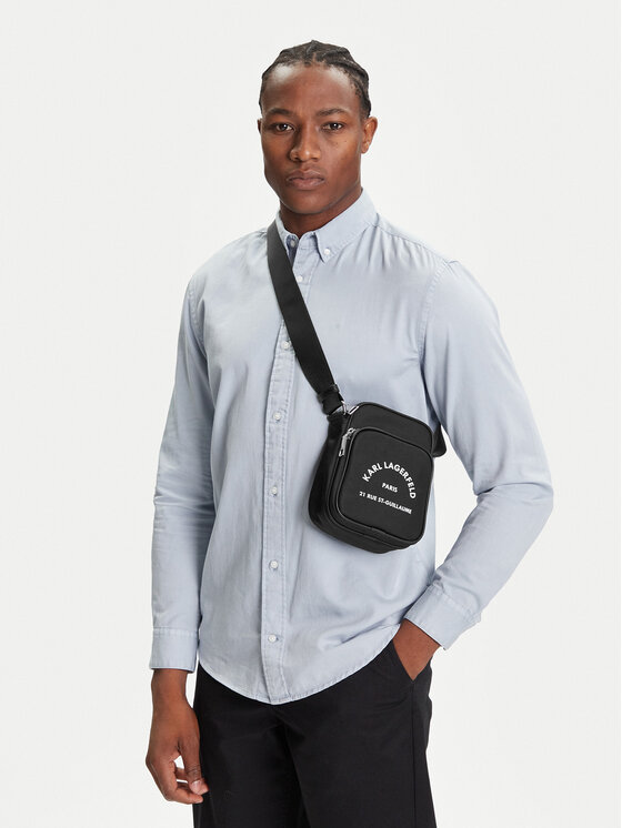 KARL LAGERFELD Crossover torbica KARL LAGERFELD A2M30230 Crna