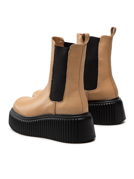 DeeZee Kotníková obuv s elastickým prvkem DeeZee ZAL85311-1A Hnědá